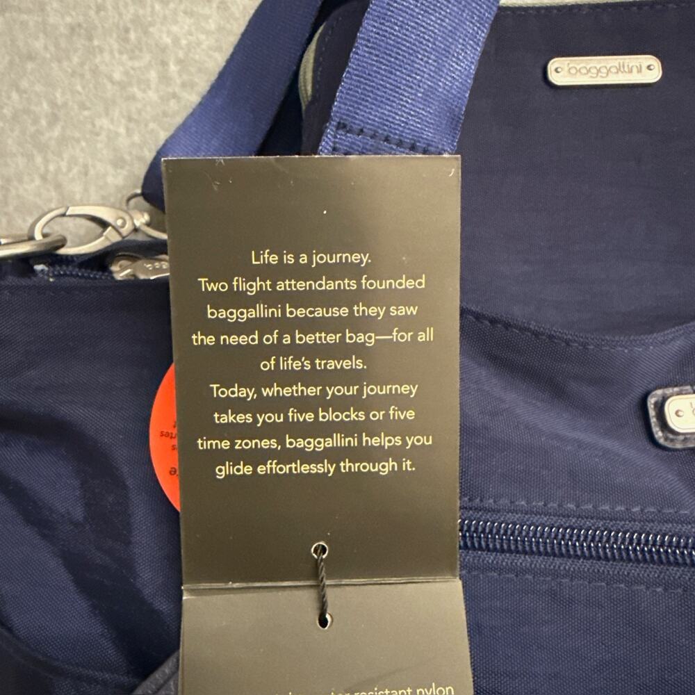 Baggallini Any Day Navy Blue Travel Tote Bag w/ RFID Phone Wristlet NEW NWT - Picture 10 of 14